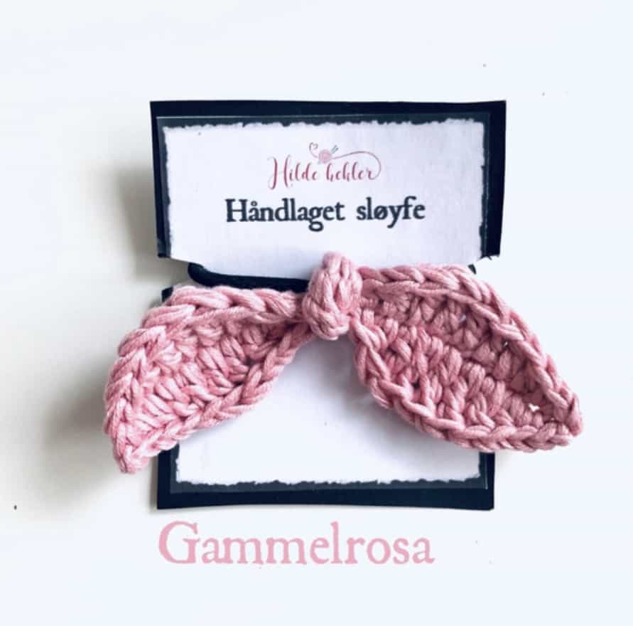 Sløyfe på strikk - Bilde 2