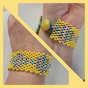 🌸 Nett armbånd i pastellfarger 🌸