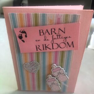 Kort til fødsel/dåp/navnefest/babyshower