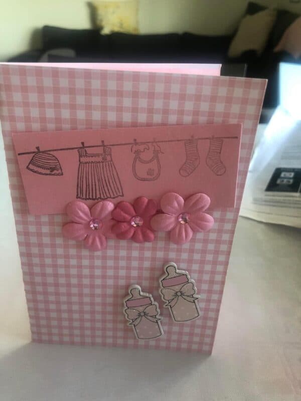 Kort til babyshower/fødsel/navnefest/dåp