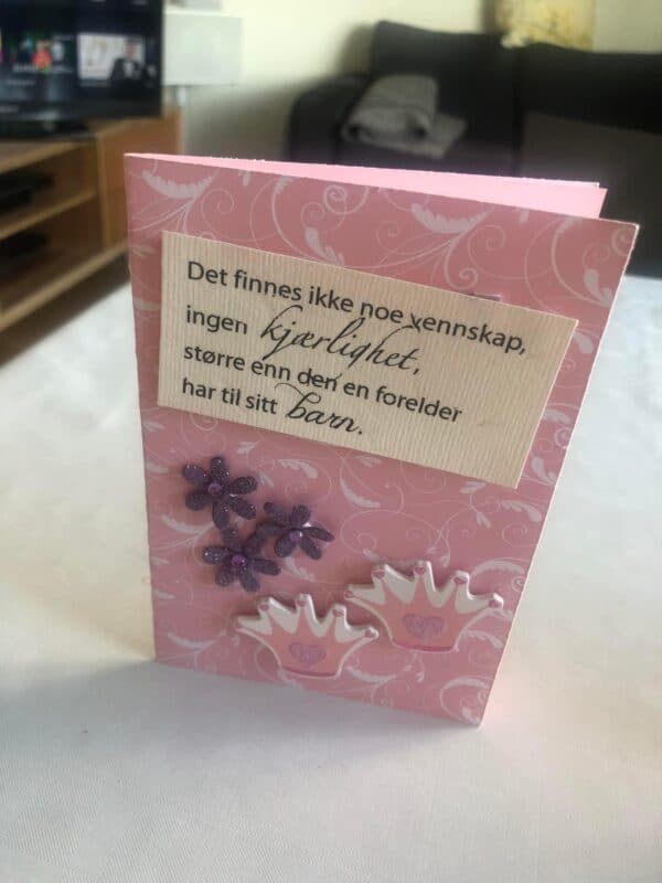 Kort til fødsel/dåp/navnefest/babyshower