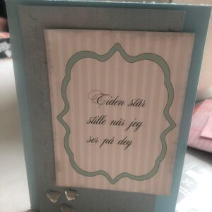 Kort til fødsel/dåp/navnefest/babyshower til gutt