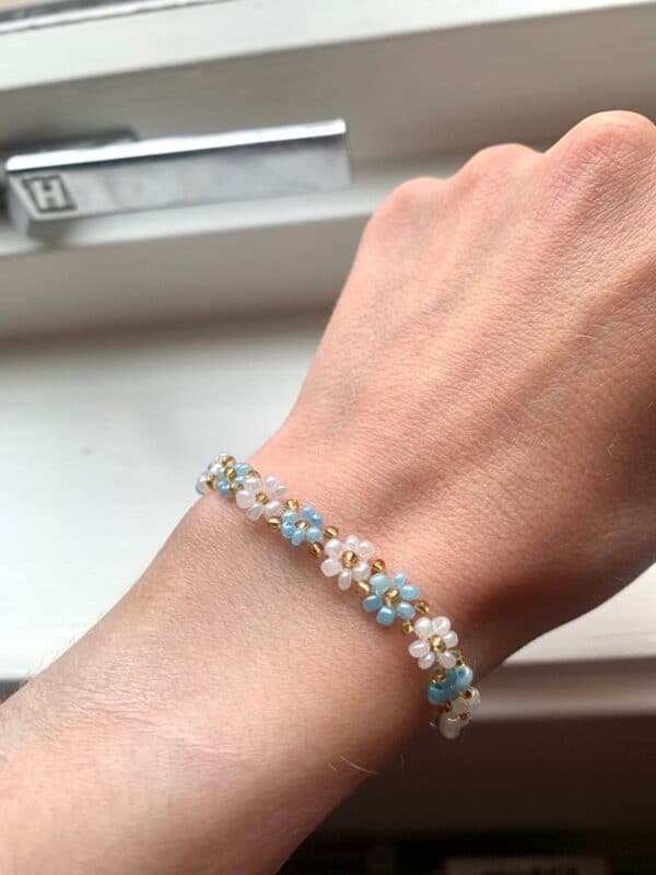 Perlet armbånd og ring - Bilde 2