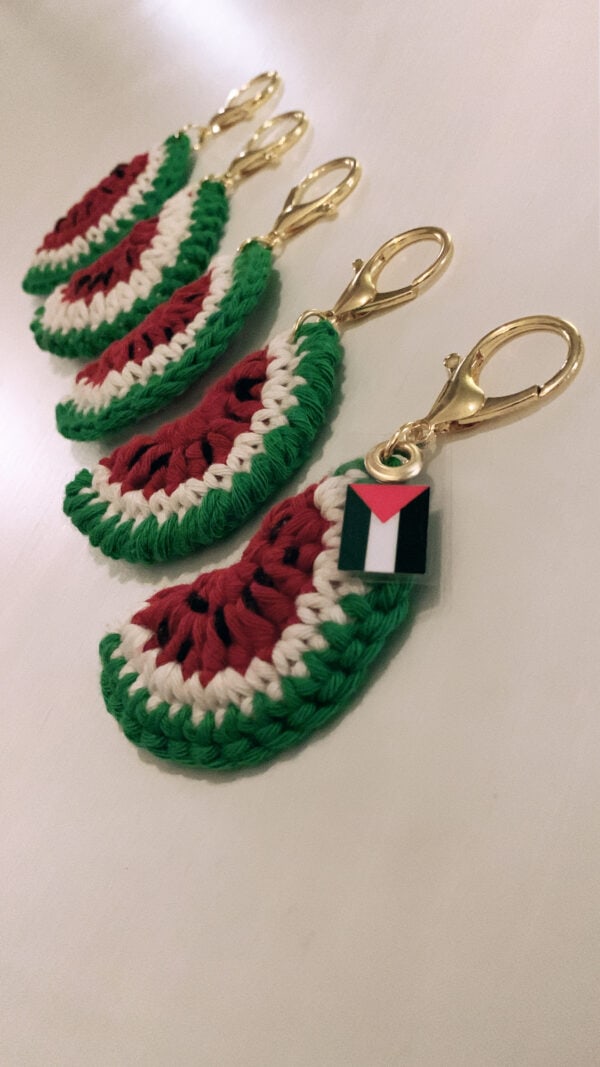 Vannmelon-nøkkelring med Palestina-tag - Bilde 2
