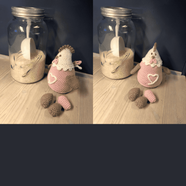 Påskehøne med egg
