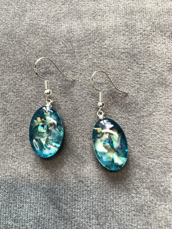 Elegante Øredobber med New Zealand Abalone skjell - Bilde 2