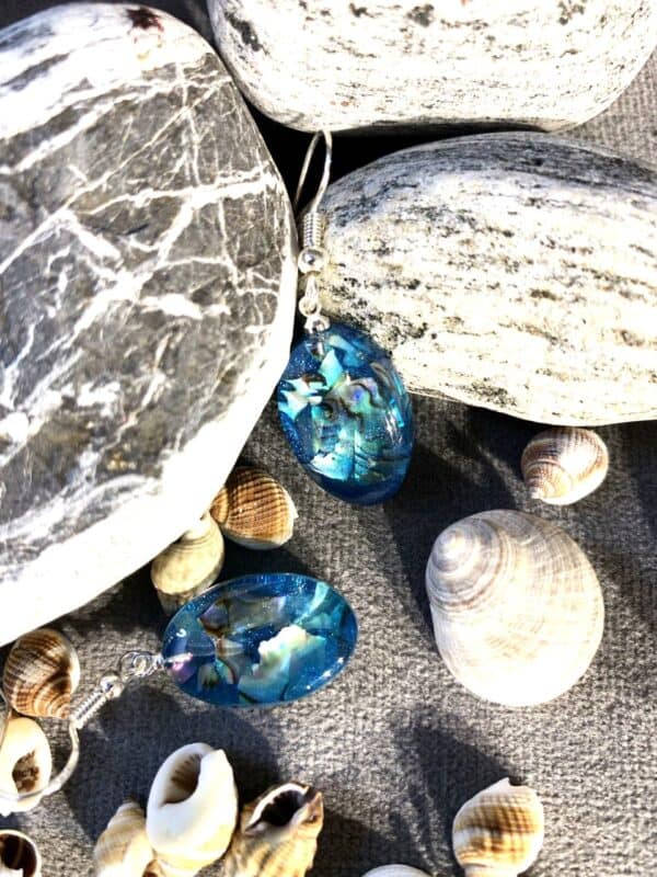 Elegante Øredobber med New Zealand Abalone skjell