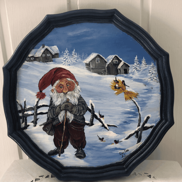 Åttekantet julebrett