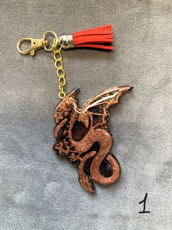 Nøkkel/Veske Ring "Drage"