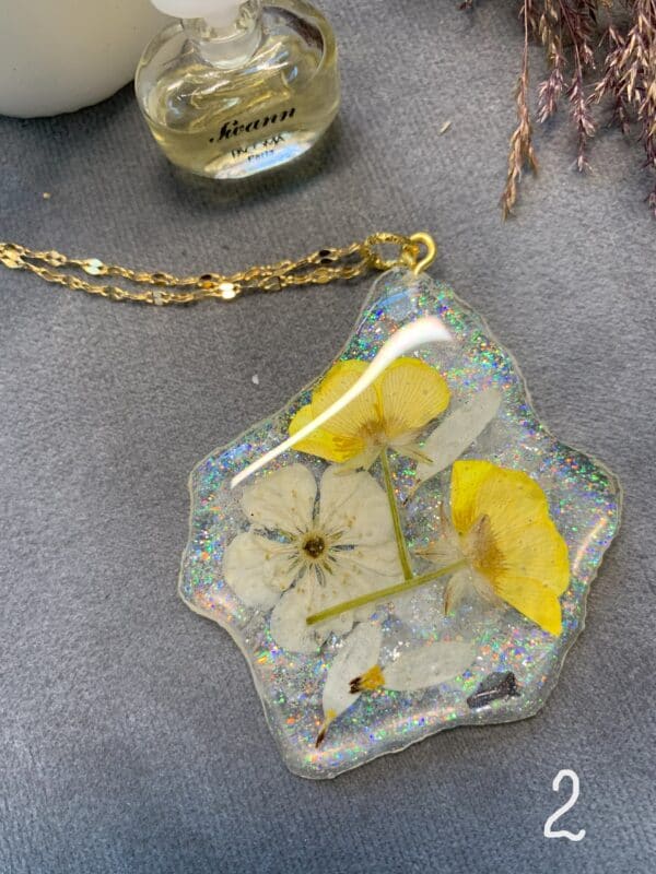 Store Anheng "Frossen Blomster" - Bilde 2