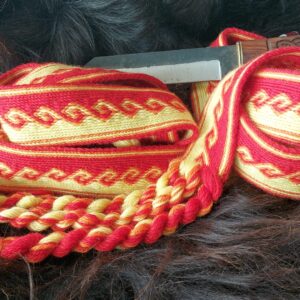 Brikkebånd: Kivrim, flammerød, oransje, solgul