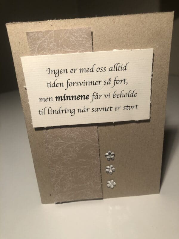 Kondolansekort