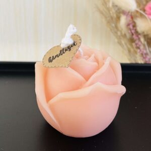 Bivokslys - Duftlys, rosa rose