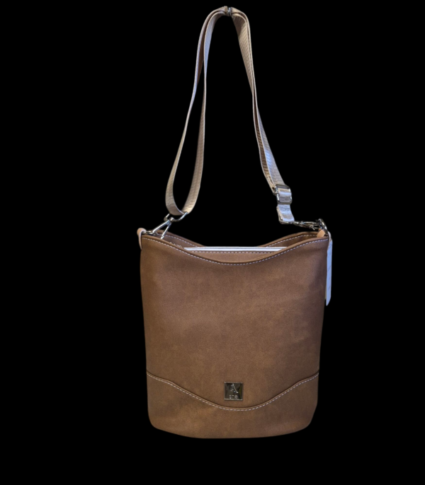 Crossbody cognacfarge