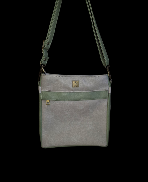 Unisex cossbody beige/grønn