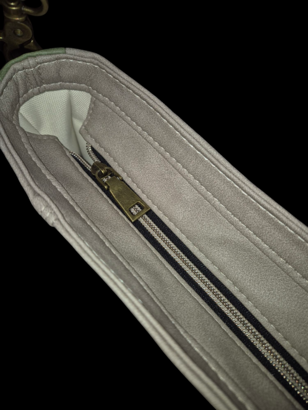 Unisex cossbody beige/grønn - Bilde 4