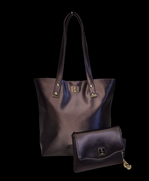 Sett: Tote med matchende clutch - Bilde 3