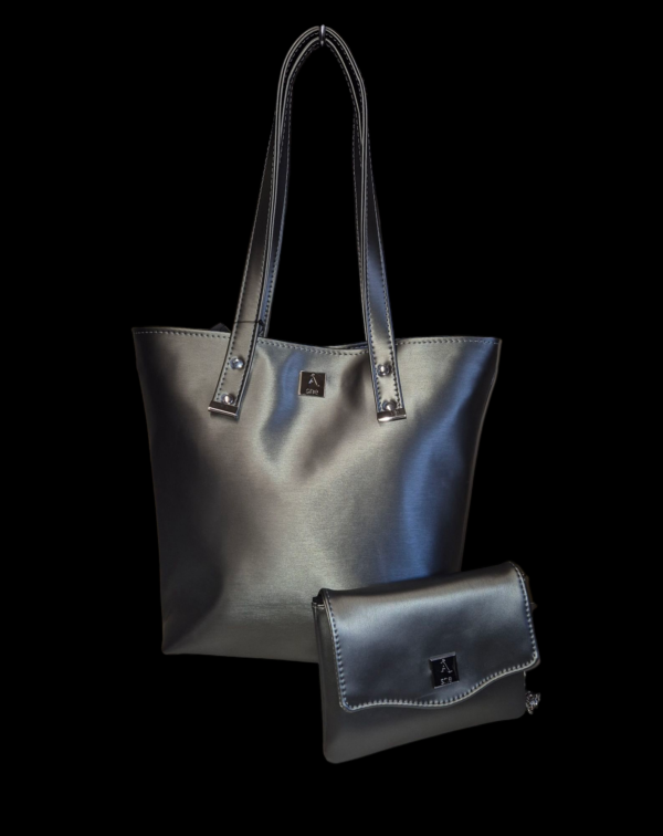 Sett: Tote med matchende clutch - Bilde 4