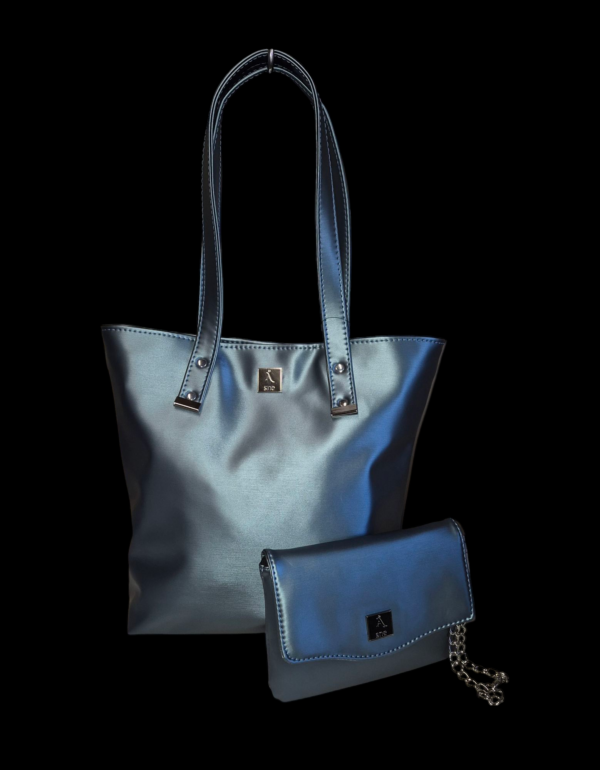 Sett: Tote med matchende clutch - Bilde 6