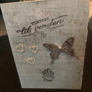 Kort til fødsel/dåp/navnefest/babyshower
