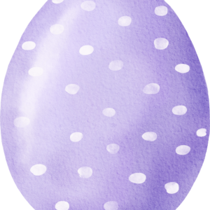 Strykemerke påskeegg lilla 4 x 5 cm