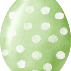 Strykemerke påskeegg grønn 6 x 8 cm