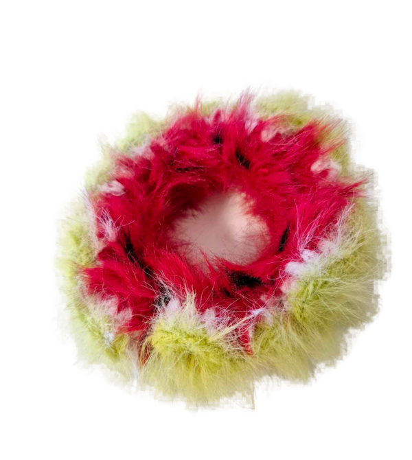 Superfluffy vannmelon-scrunchie