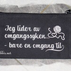 Liten strikke-mappe