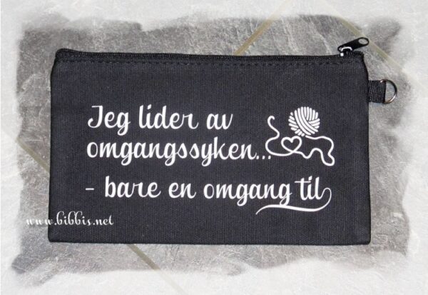 Liten strikke-mappe