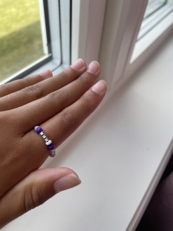 Lilla sea beads ring💜