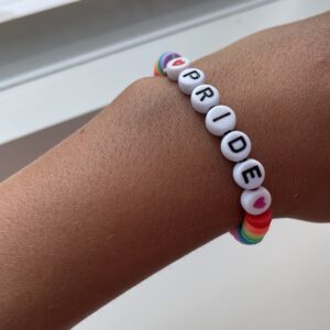 Ønsket armbånd regnbue pride 🏳️‍🌈🖤🌈