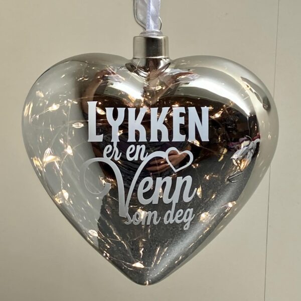 Hjerte med lys - Bilde 2