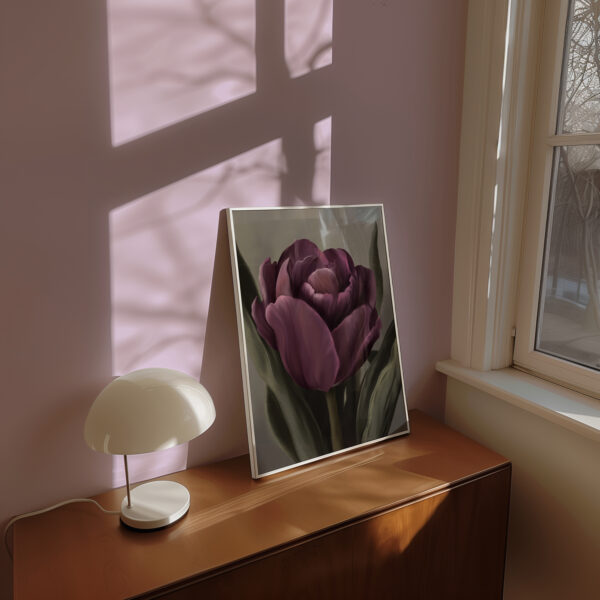 Bilde av lilla tulipan
