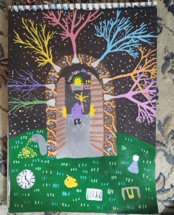 Magical painter tilbake til hulen