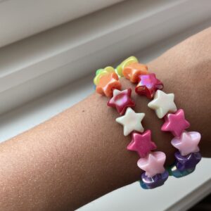 Bestevenn armbånd med regnbue og stjerner🌈🤍