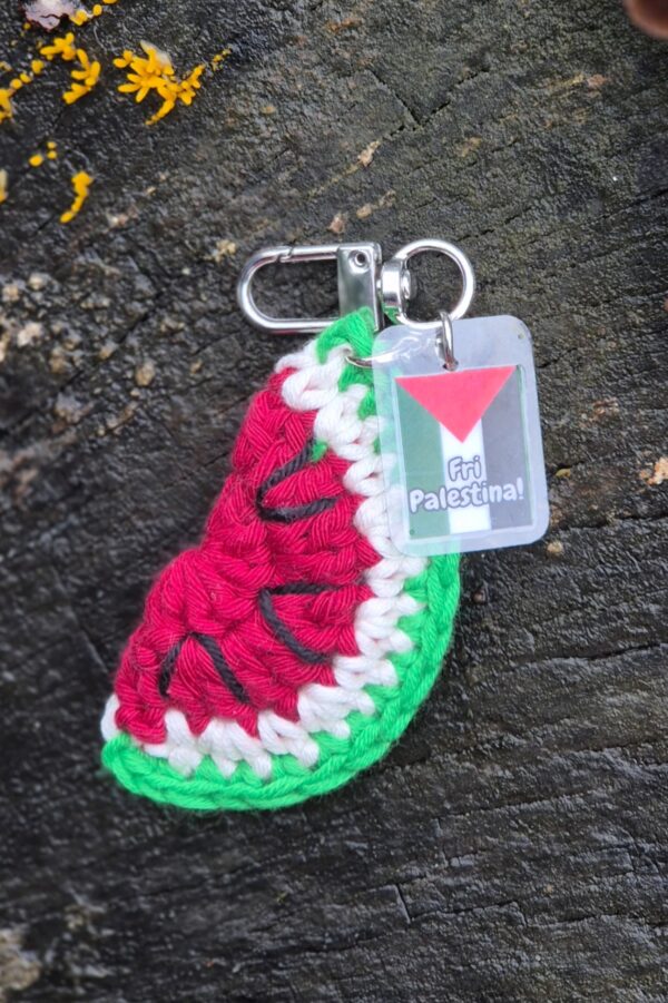 Vannmelon-nøkkelring med Palestina-tag - Bilde 2