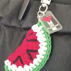 Vannmelon-nøkkelring med Palestina-tag