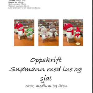 Strikkeoppskrift snømann