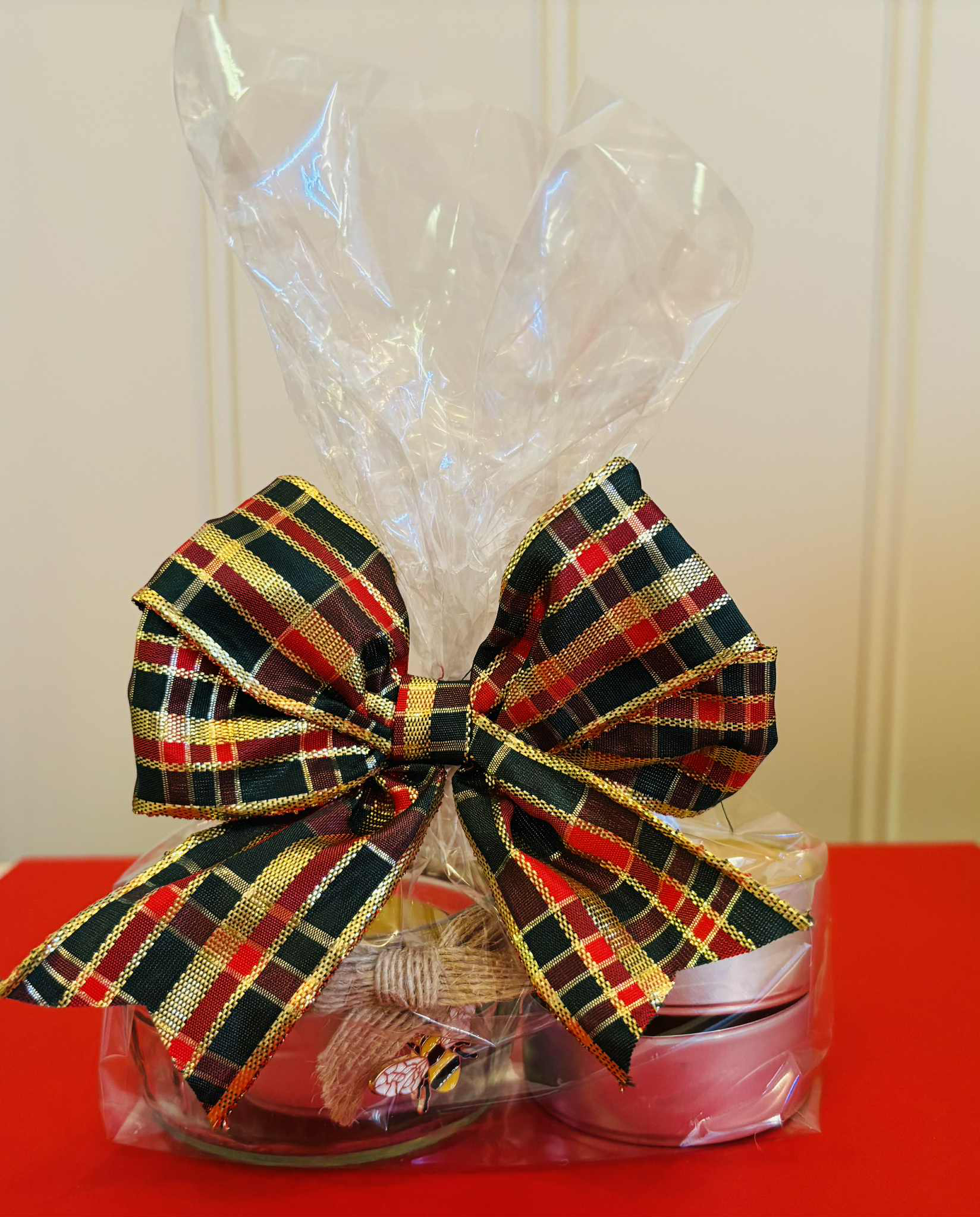 Bivokslys - 3 stk jumbotelys + telysholder