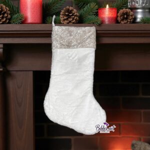 Kremhvit Julestrømpe