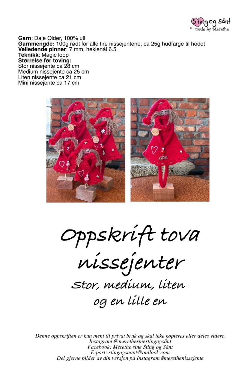 Strikkeoppskrift nisse