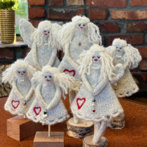 Strikkeoppskrift engel