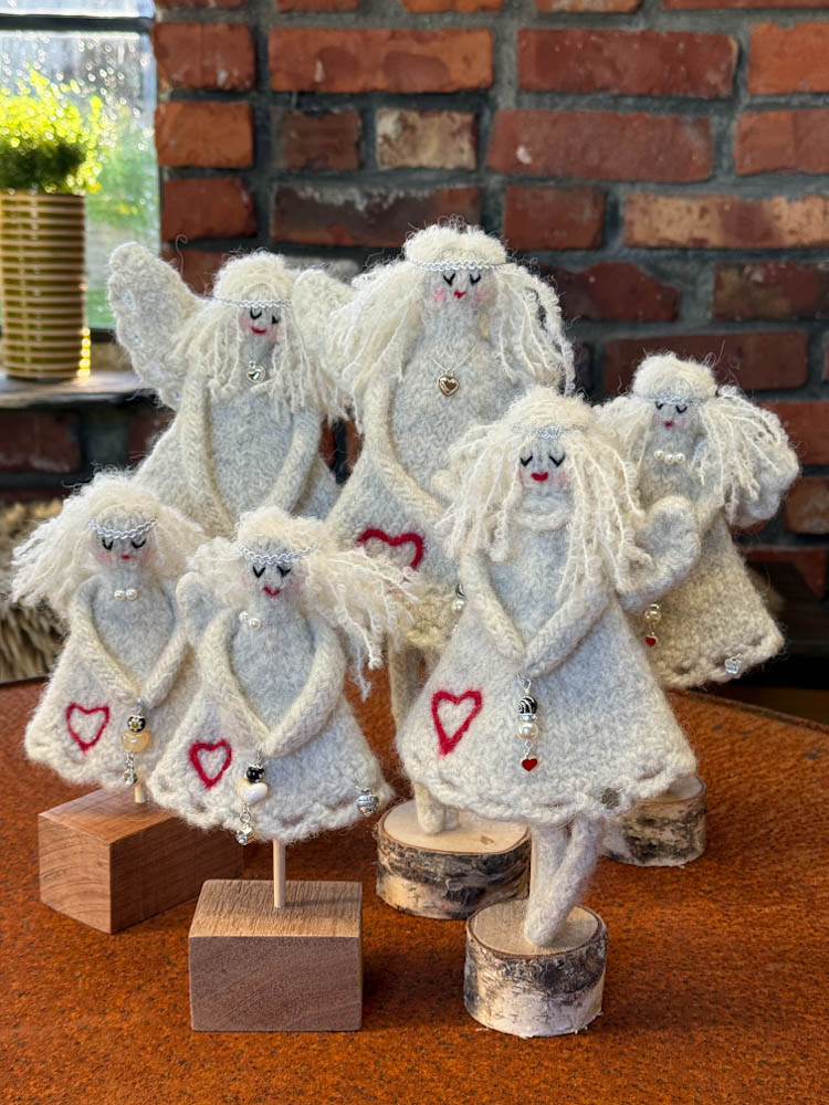 Strikkeoppskrift på tova engler - Bilde 6