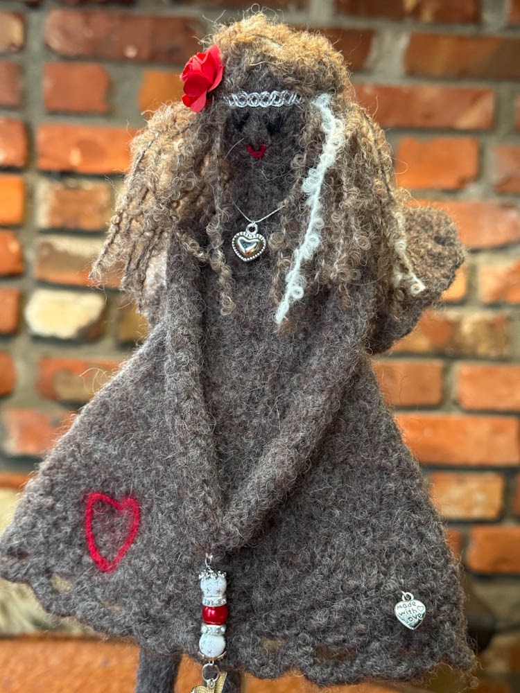 Strikkeoppskrift på tova engler - Bilde 7