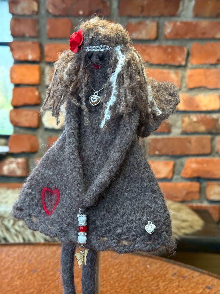 Strikkeoppskrift på tova engler - Bilde 4