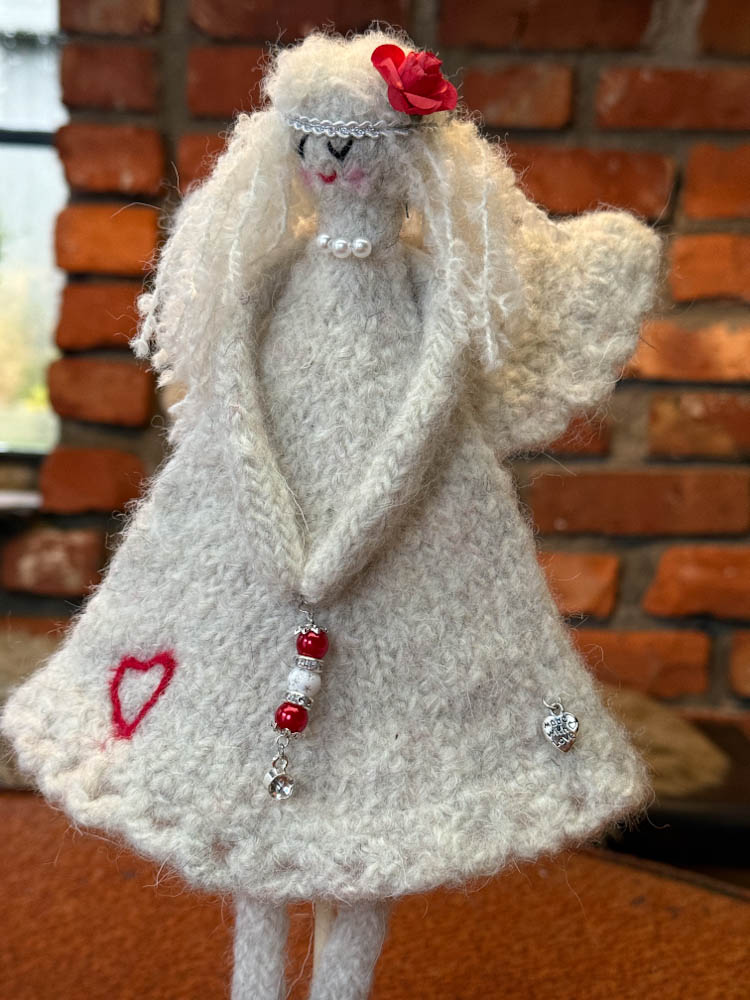 Strikkeoppskrift på tova engler - Bilde 5