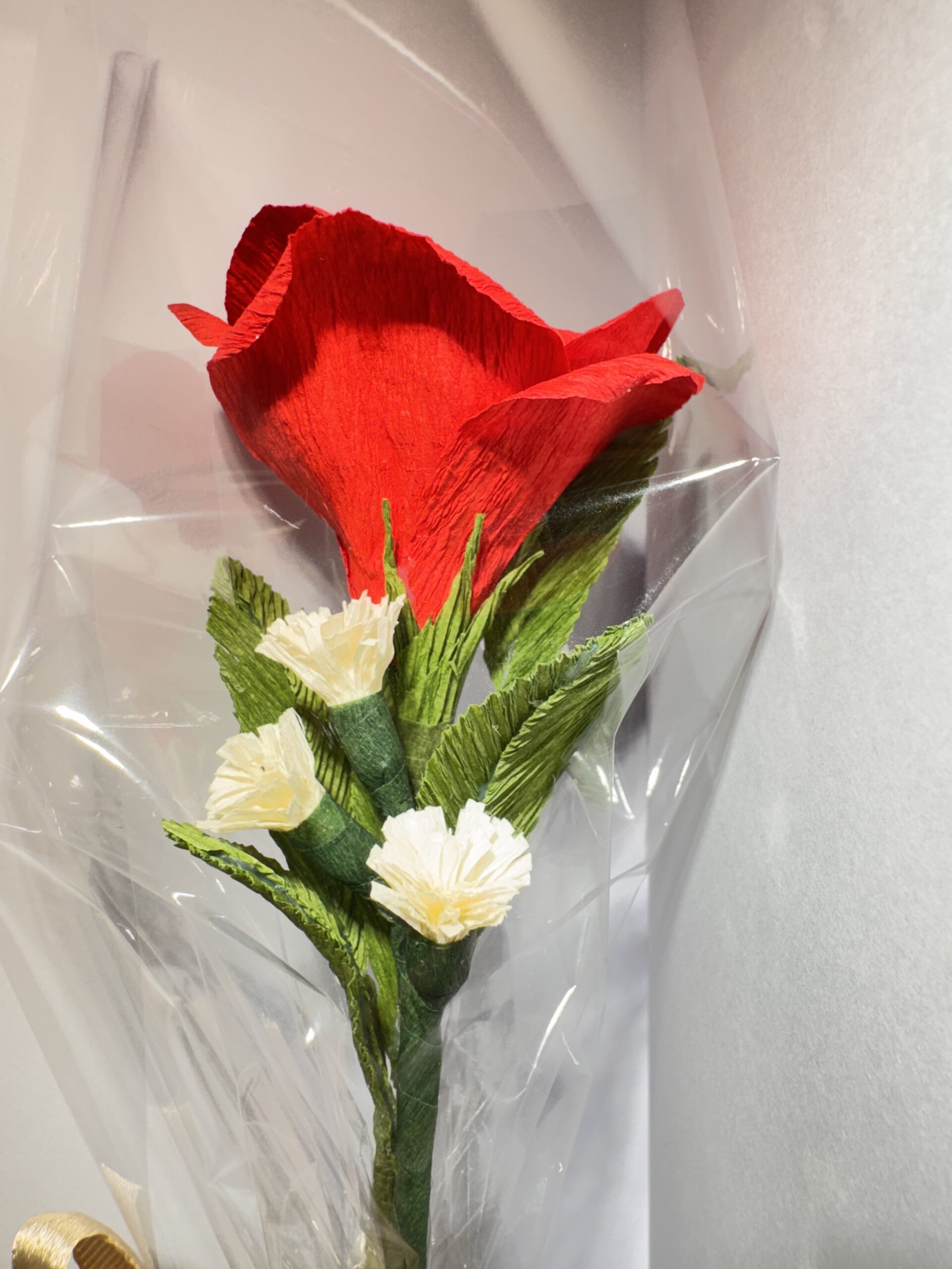 Evigvarende Rose av krepp-papir - Bilde 3