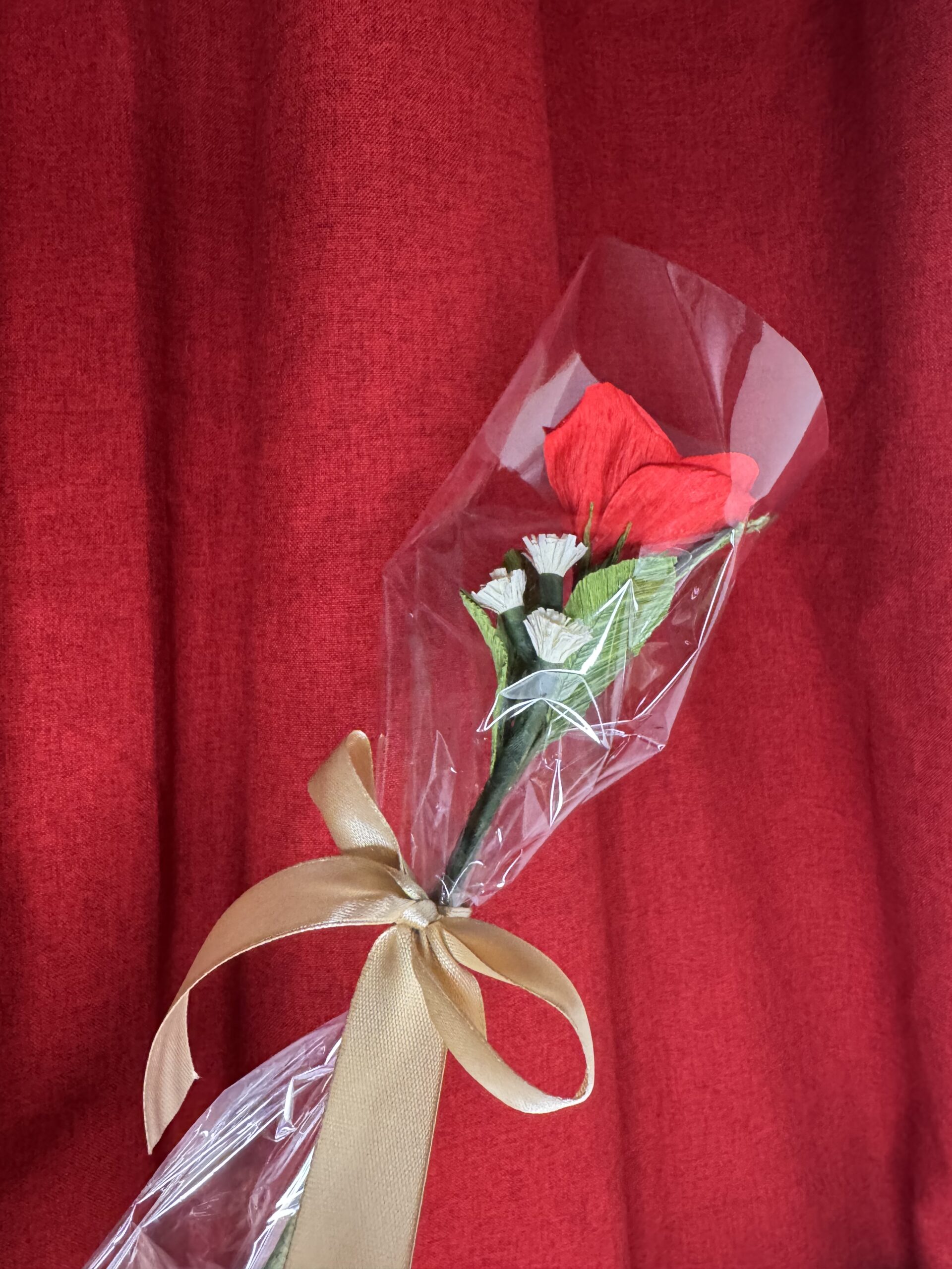 Evigvarende Rose av krepp-papir - Bilde 7