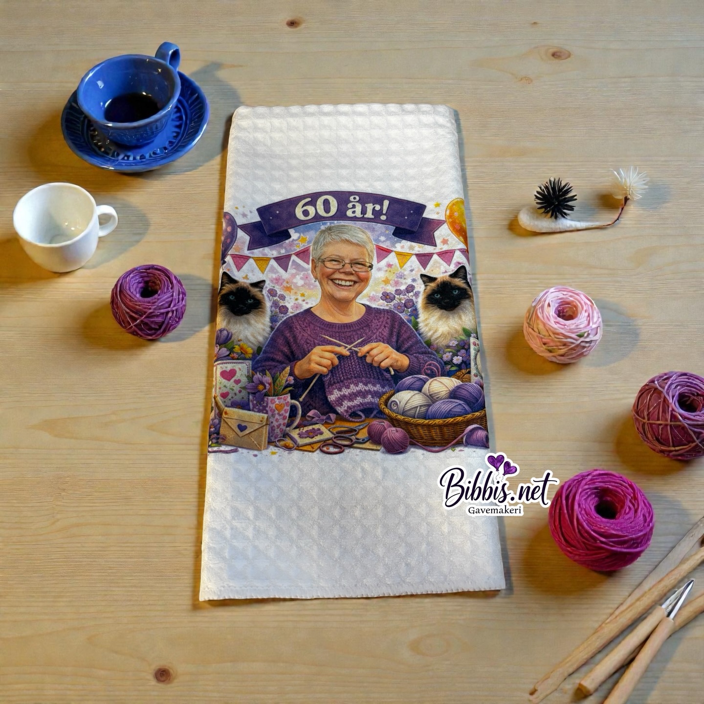 Kopphåndkle med karikatur - Bilde 4