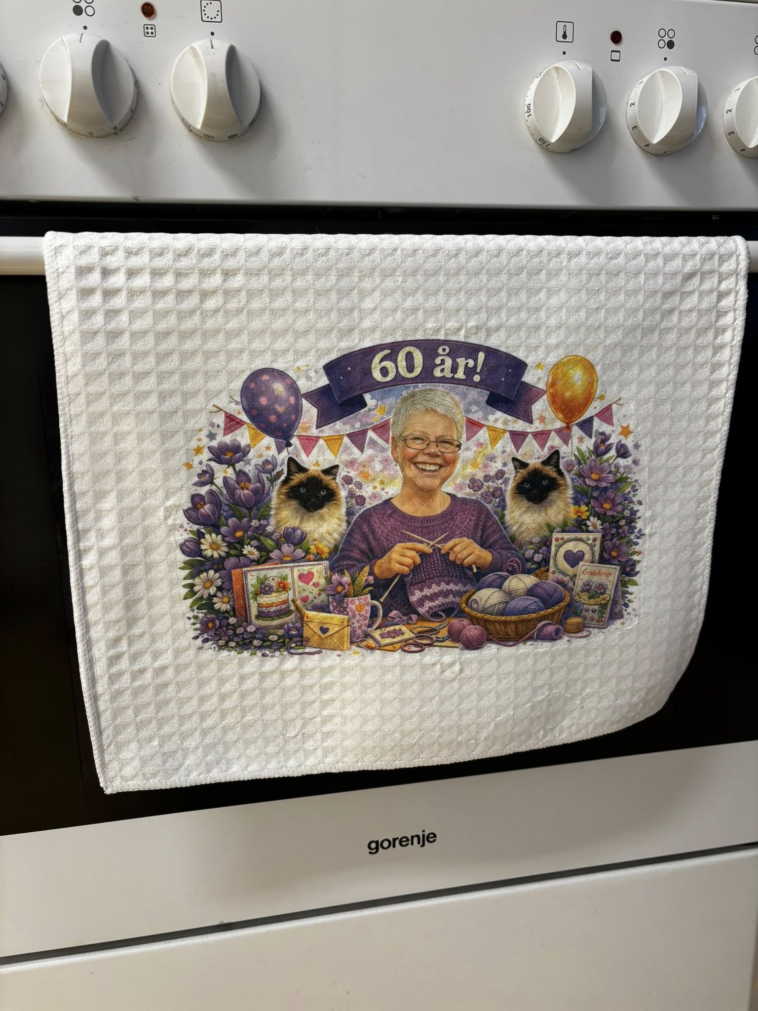 Kopphåndkle med karikatur - Bilde 2